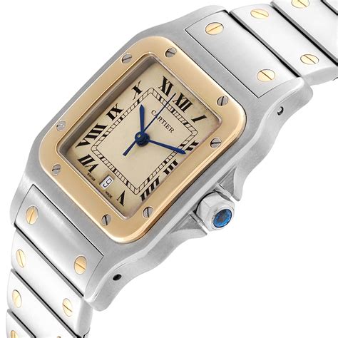 187901 cartier|Cartier Santos Galbee 29mm Steel Yellow Gold Mens Watch .